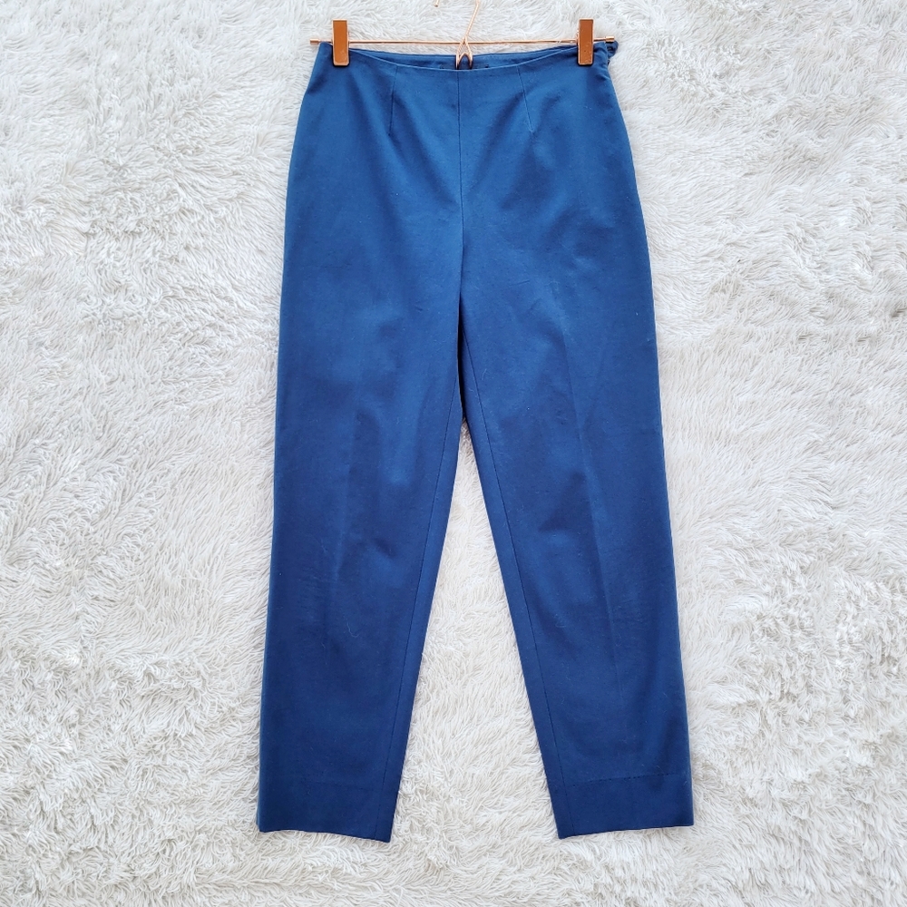 Piazza Sempione Audrey‎ Straight Leg Blue Dress Pants